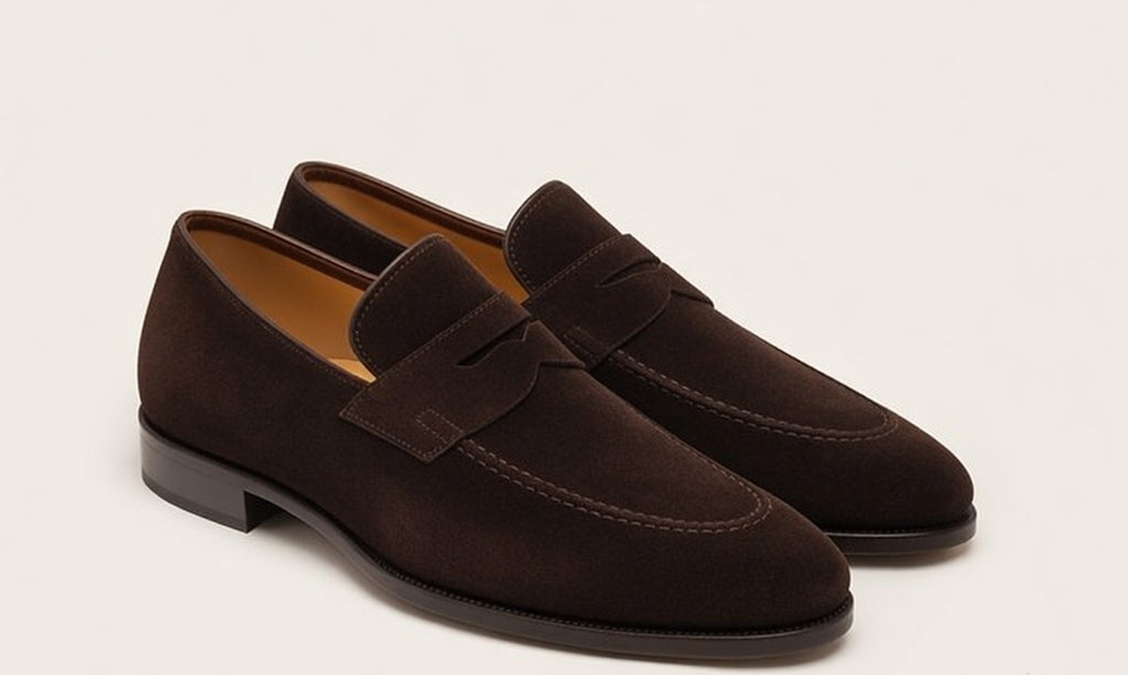 PIENO BROWN | SUEDE LEATHER PENNY LOAFER