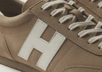 VARSITY BEIGE | SUEDE LEATHER LACEUP TRAINER