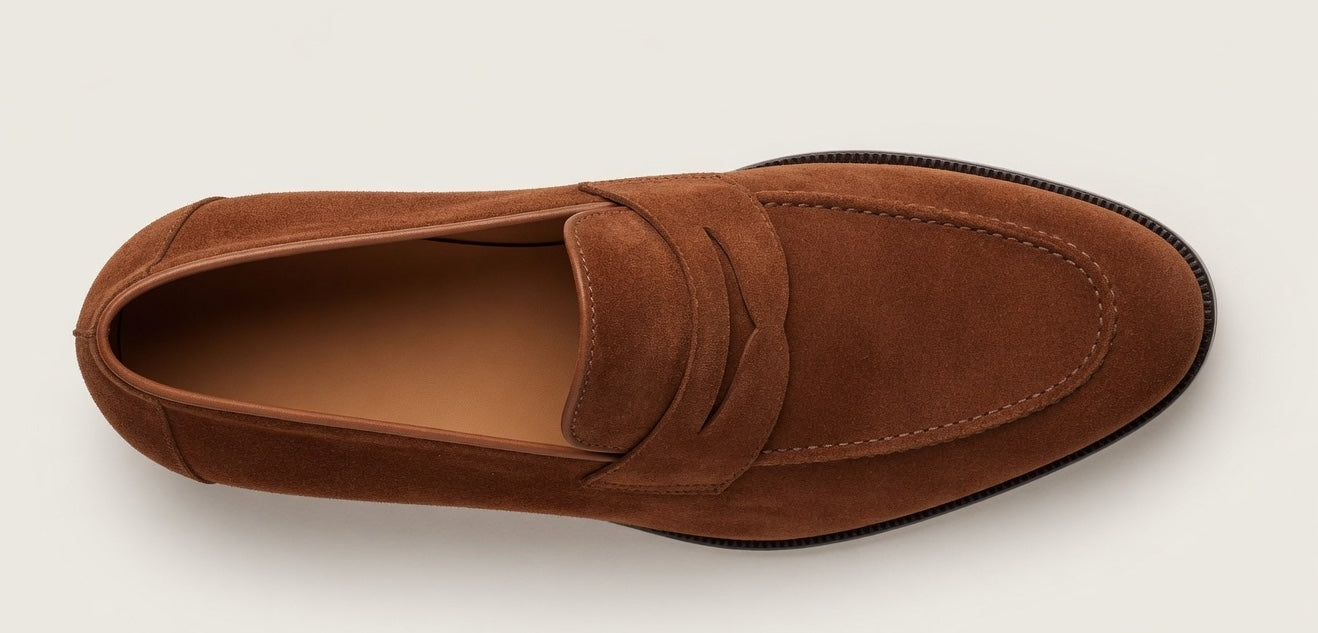 PIENO TAN | SUEDE LEATHER PENNY LOAFER