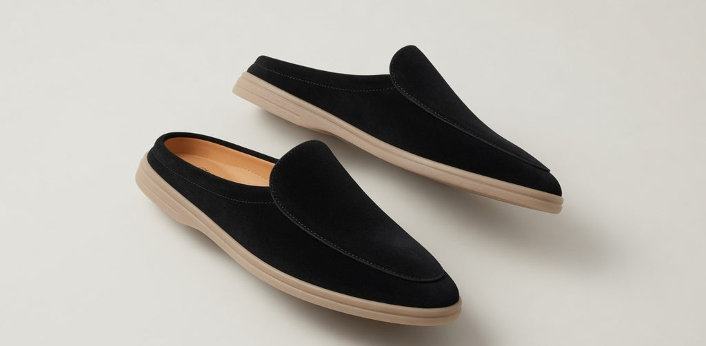 SIENNA BLACK | SUEDE LEATHER MULE