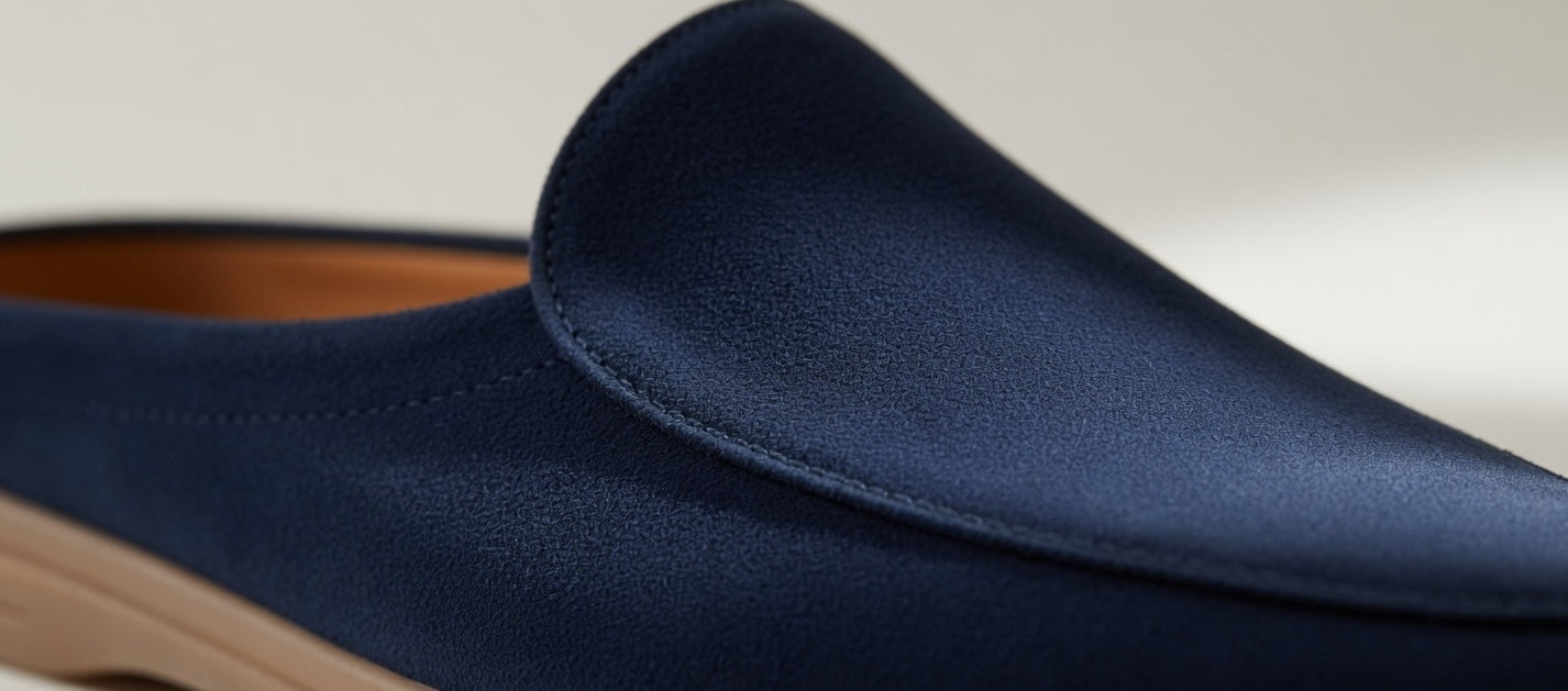 SIENNA NAVY | SUEDE LEATHER MULE