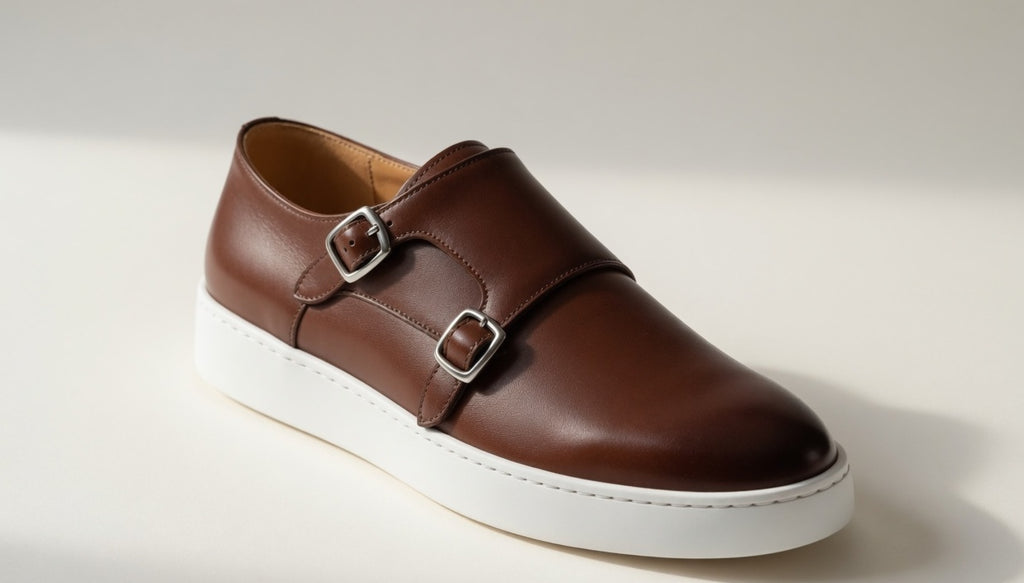 ENVOY BROWN | DOUBLE BUCKLE LEATHER MONK