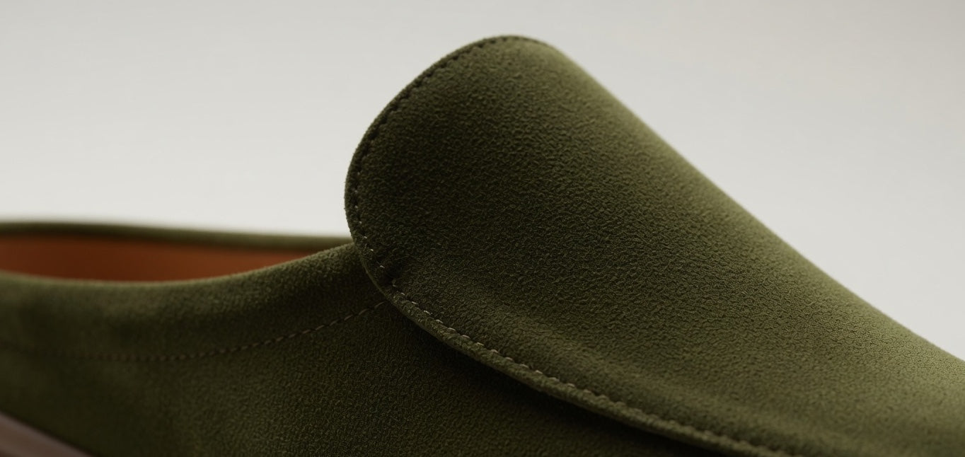 SIENNA OLIVE | SUEDE LEATHER MULE