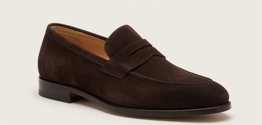 PIENO BROWN | SUEDE LEATHER PENNY LOAFER