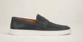 GREZZO CHARCOAL GREY | SUEDE LEATHER SLIP ON LOAFER