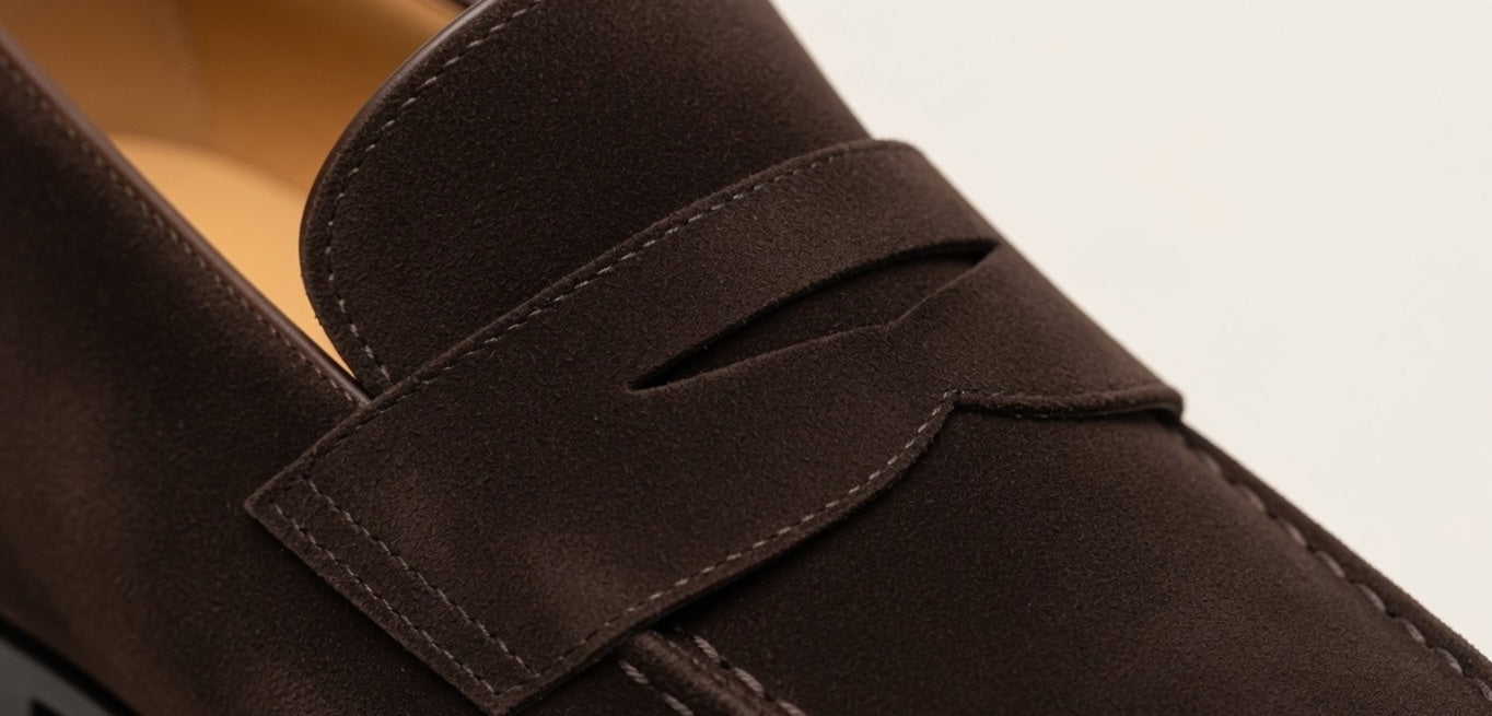 PIENO BROWN | SUEDE LEATHER PENNY LOAFER
