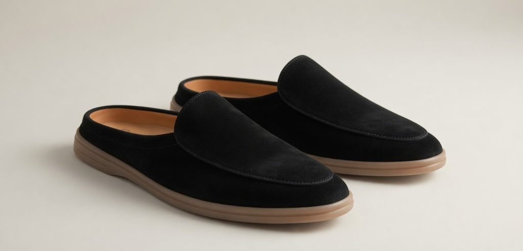 SIENNA BLACK | SUEDE LEATHER MULE