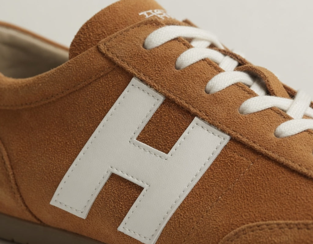 VARSITY TAN | SUEDE LEATHER LACEUP TRAINER