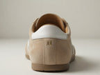VARSITY BEIGE | SUEDE LEATHER LACEUP TRAINER