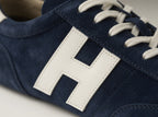 VARSITY NAVY | SUEDE LEATHER LACEUP TRAINER