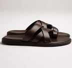 NODO BROWN | LEATHER STRAP SANDAL