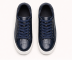MARE NAVY | CROCO LEATHER SNEAKER