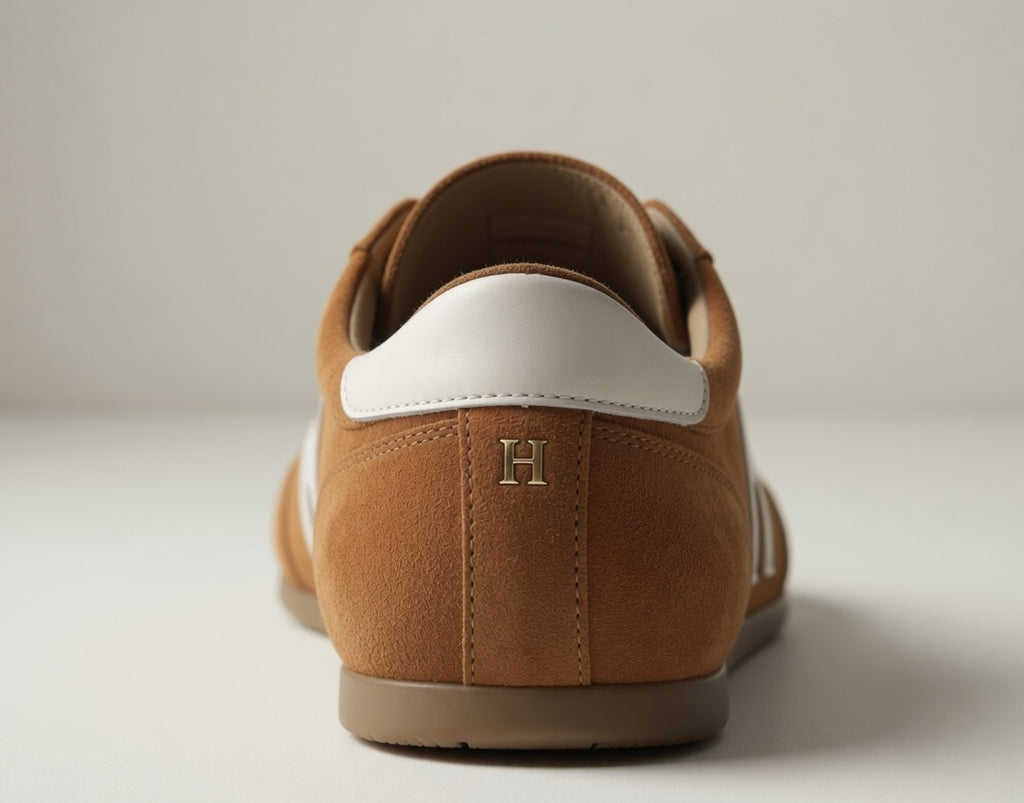 VARSITY TAN | SUEDE LEATHER LACEUP TRAINER