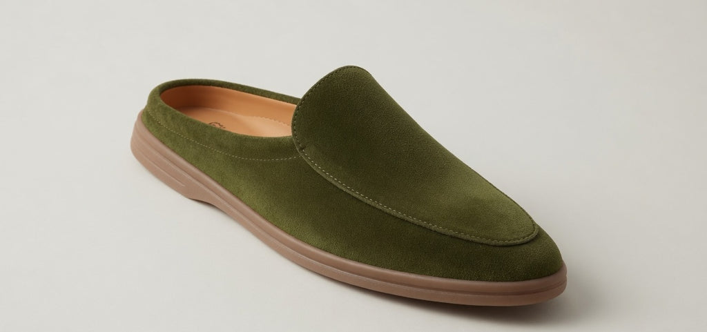 SIENNA OLIVE | SUEDE LEATHER MULE