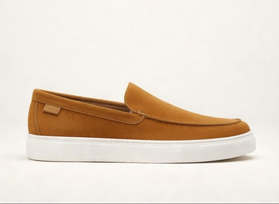 VELATO TAN | SUEDE LEATHER SLIP ON LOAFER