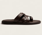 NODO BROWN | LEATHER STRAP SANDAL