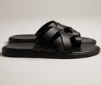 NODO BLACK | LEATHER STRAP SANDAL
