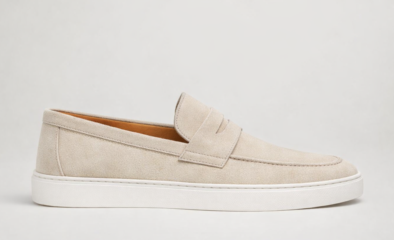 GREZZO BEIGE | SUEDE LEATHER SLIP ON LOAFER