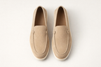VELA BEIGE | SUEDE LEATHER SLIP ON LOAFER