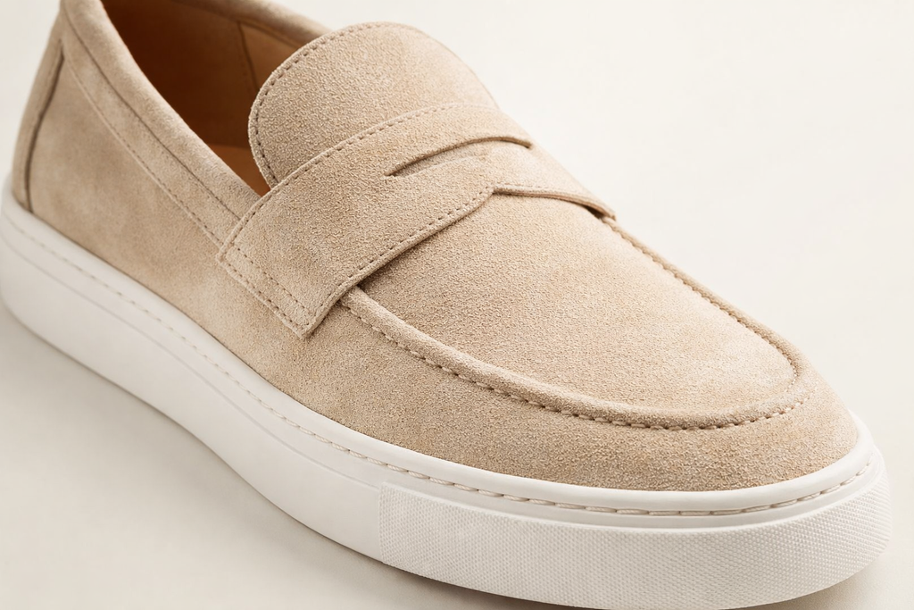 GREZZO BEIGE | SUEDE LEATHER SLIP ON LOAFER