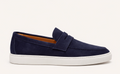 GREZZO NAVY | SUEDE LEATHER SLIP ON LOAFERR