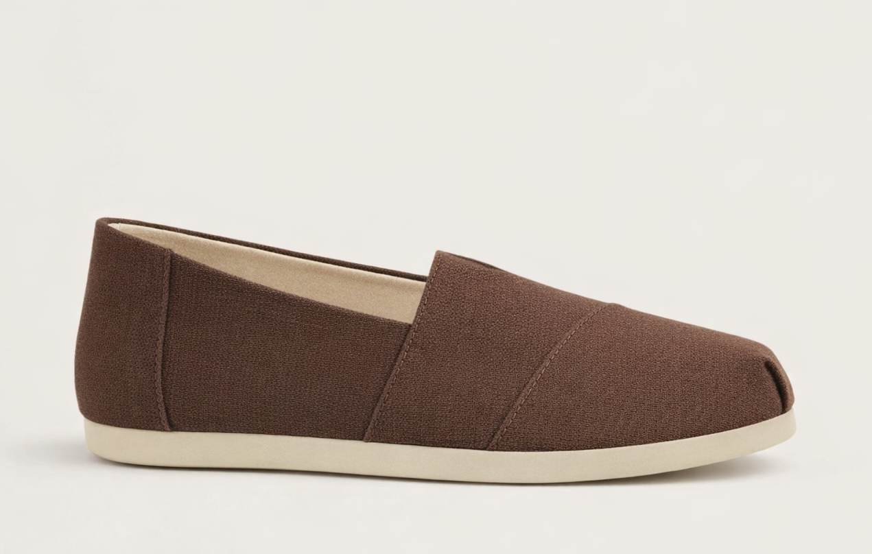 ARIA BROWN | FABRIC SLIP ON