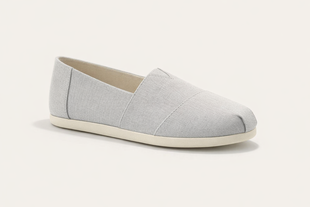 ARIA GREY | FABRIC SLIP ON