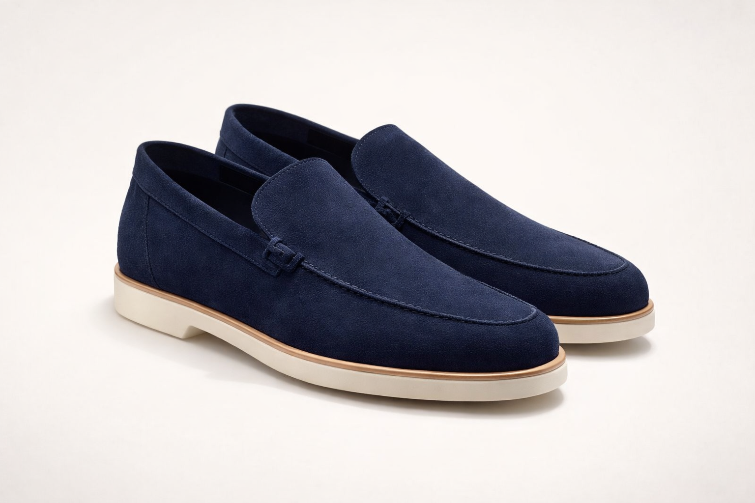VELA NAVY | SUEDE LEATHER SLIP ON LOAFER