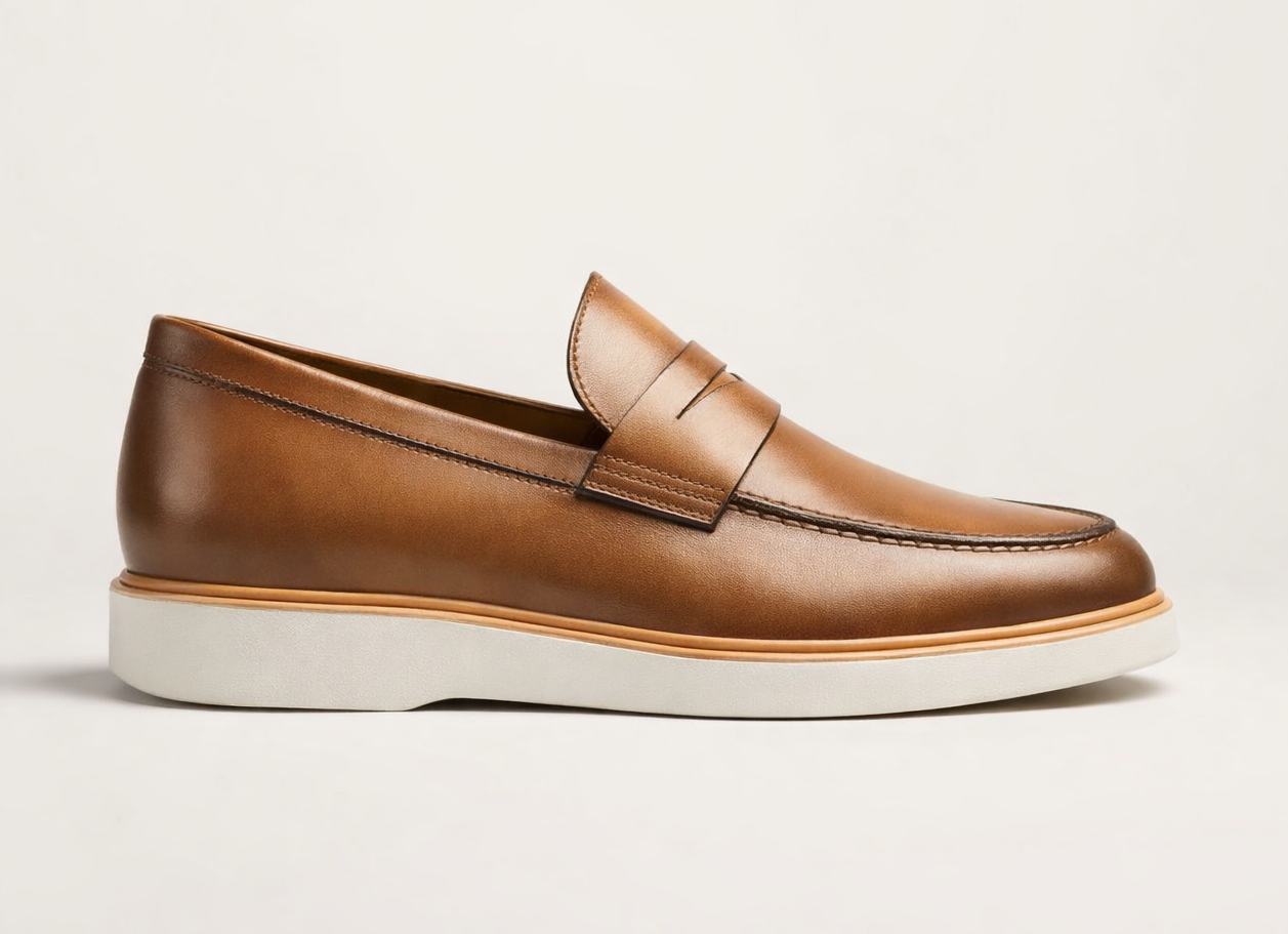 GRANO TAN | LEATHER SLIP ON LOAFER