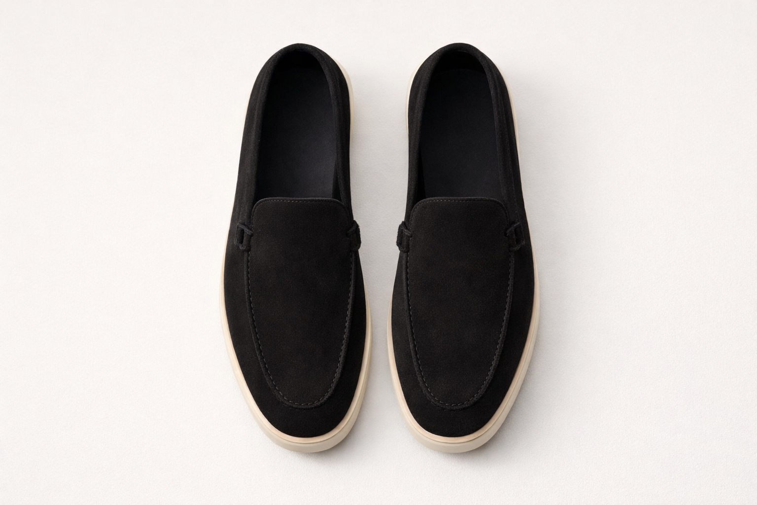 VELA BLACK | SUEDE LEATHER SLIP ON LOAFER