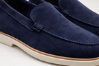 VELA NAVY | SUEDE LEATHER SLIP ON LOAFER