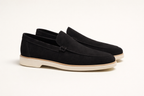 VELA BLACK | SUEDE LEATHER SLIP ON LOAFER