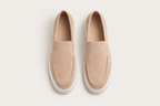 VELATO BEIGE | SUEDE LEATHER SLIP ON LOAFER