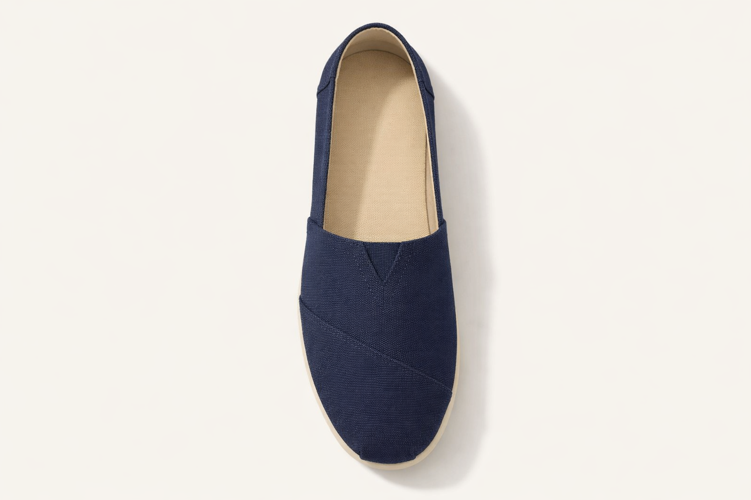 ARIA NAVY | FABRIC SLIP ON