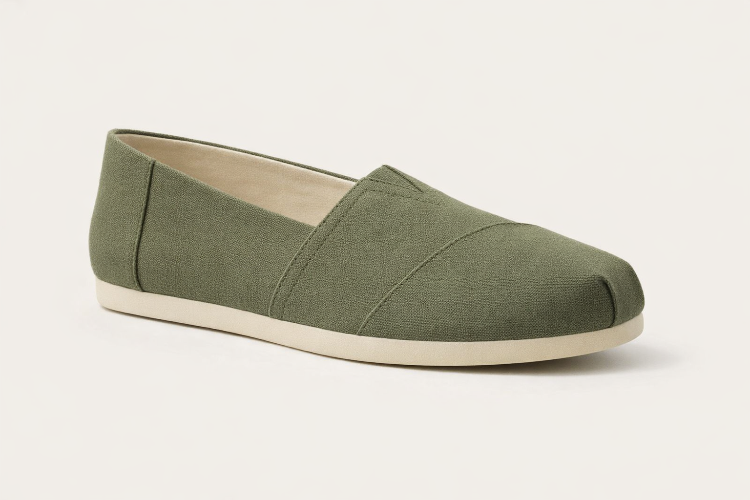 ARIA OLIVE | FABRIC SLIP ON