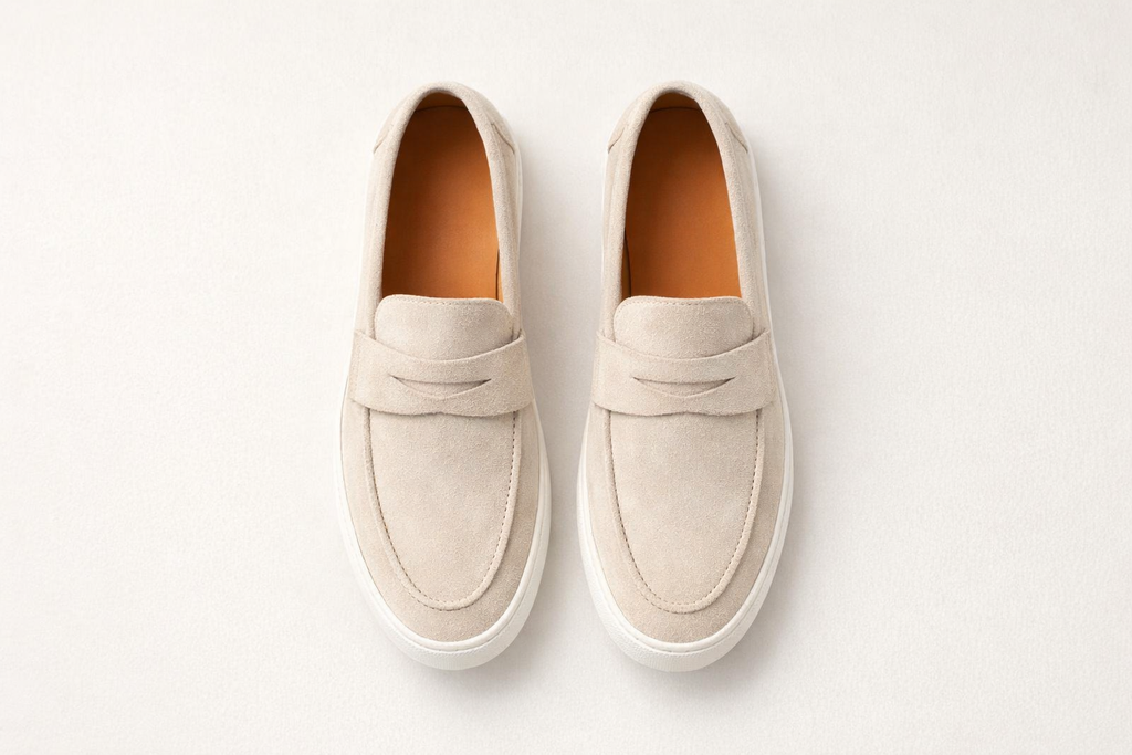 GREZZO BEIGE | SUEDE LEATHER SLIP ON LOAFER