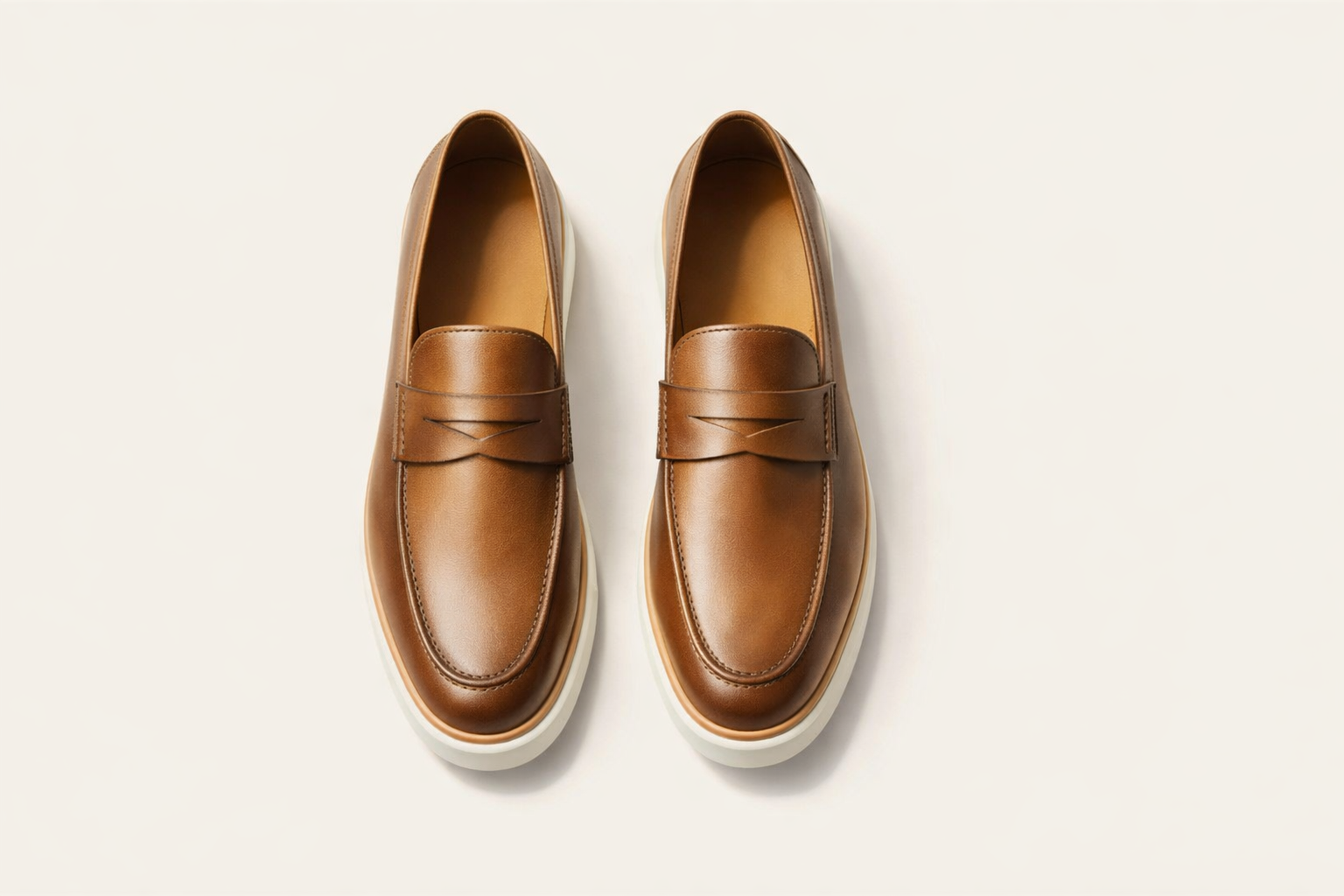 GRANO TAN | LEATHER SLIP ON LOAFER