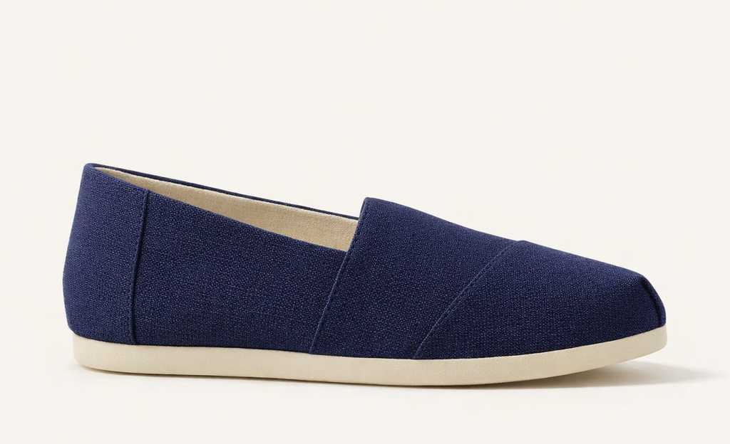ARIA NAVY | FABRIC SLIP ON