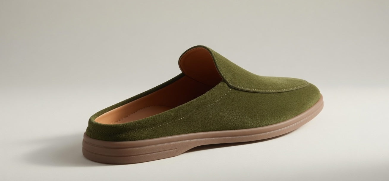 SIENNA OLIVE | SUEDE LEATHER MULE