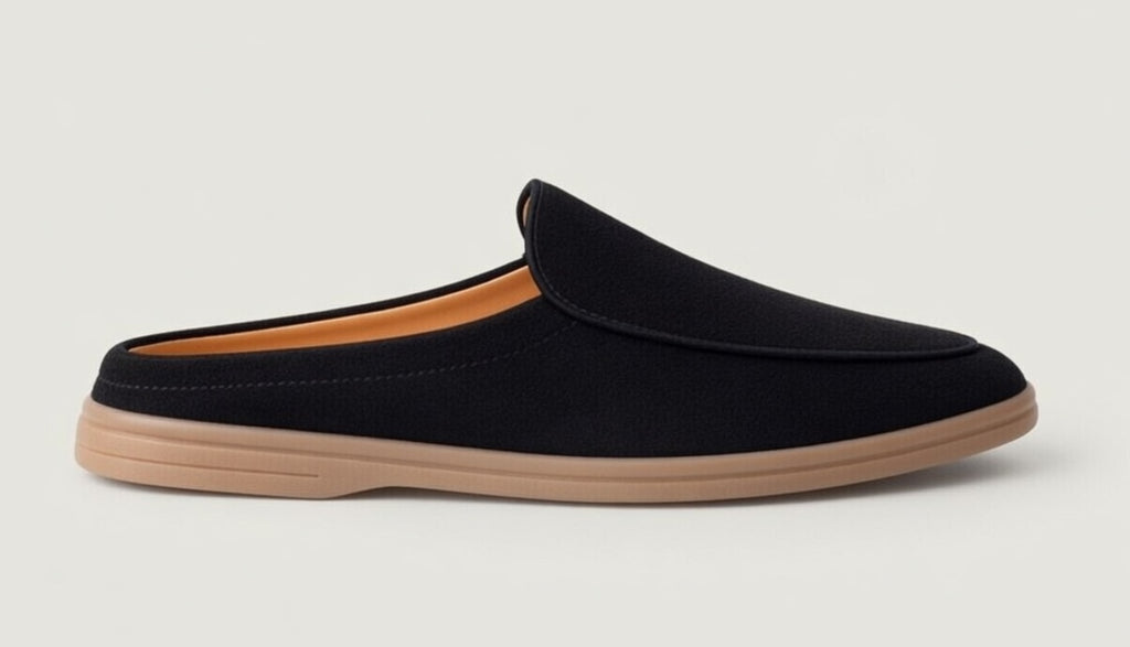SIENNA BLACK | SUEDE LEATHER MULE