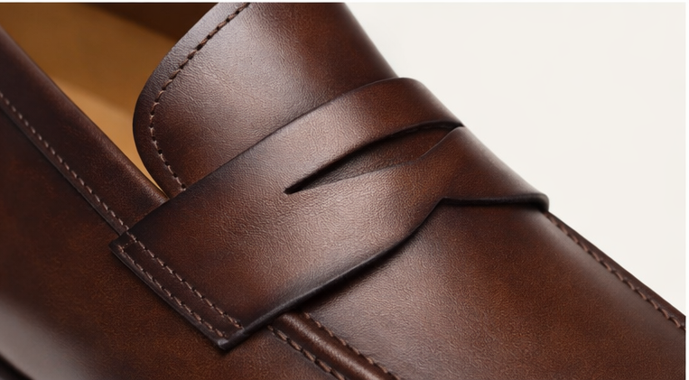 FOSCO CLASSIC BROWN | LEATHER PENNY LOAFER