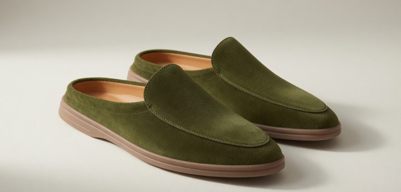 SIENNA OLIVE | SUEDE LEATHER MULE