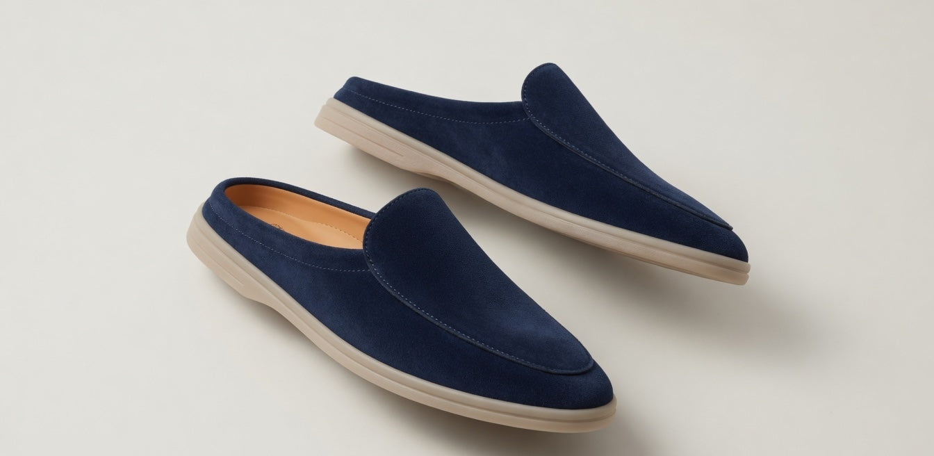 SIENNA NAVY | SUEDE LEATHER MULE