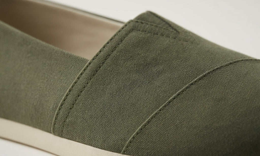 ARIA OLIVE | FABRIC SLIP ON