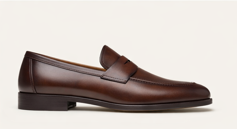 FOSCO CLASSIC BROWN | LEATHER PENNY LOAFER