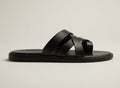 NODO BLACK | LEATHER STRAP SANDAL