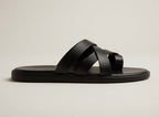 NODO BLACK | LEATHER STRAP SANDAL