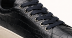 MARE BLACK | CROCO LEATHER SNEAKER