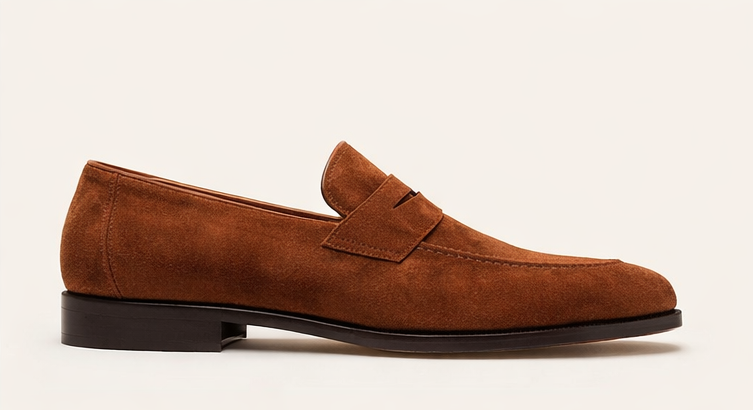 PIENO TAN | SUEDE LEATHER PENNY LOAFER