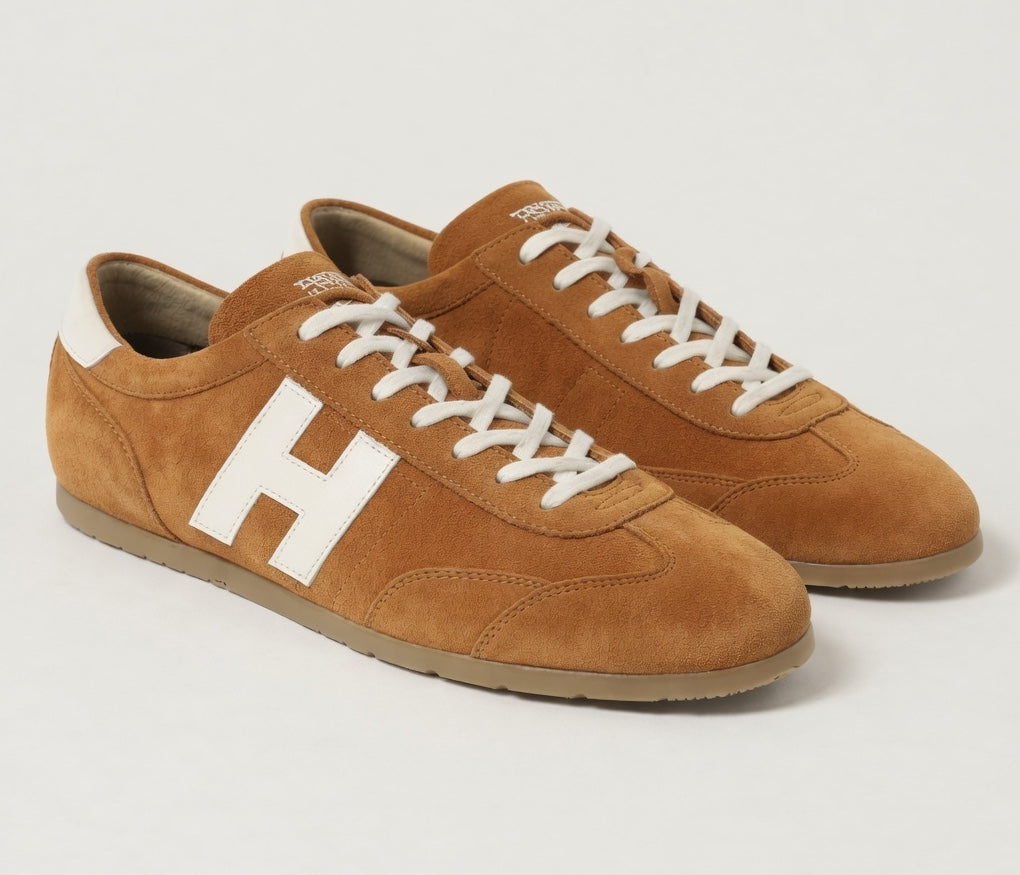 VARSITY TAN | SUEDE LEATHER LACEUP TRAINER